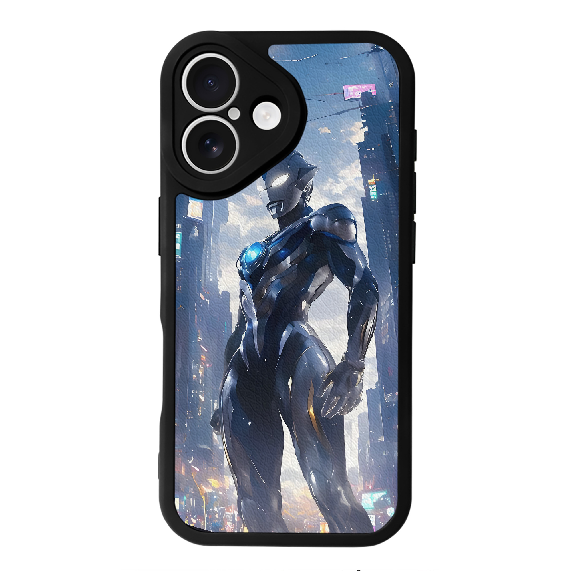（画像用） ウルトラマン Ultraman 【iPhone 16シリーズ対応】シリコンスマホケース（レザー調） 材質：シリコン